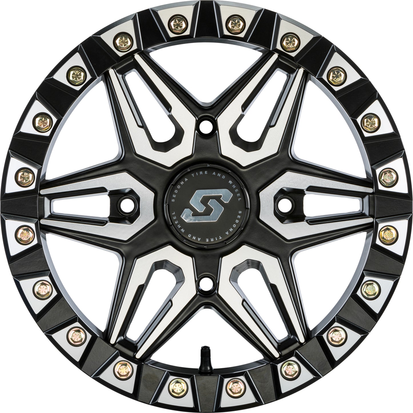 Split 6 Wheel Beadlock Black/Machined