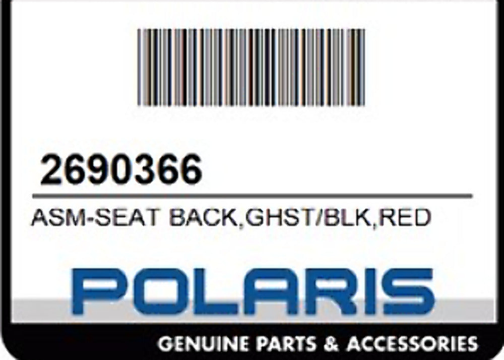 2021 POLARIS RZR Seat Upper 2690366/2282595