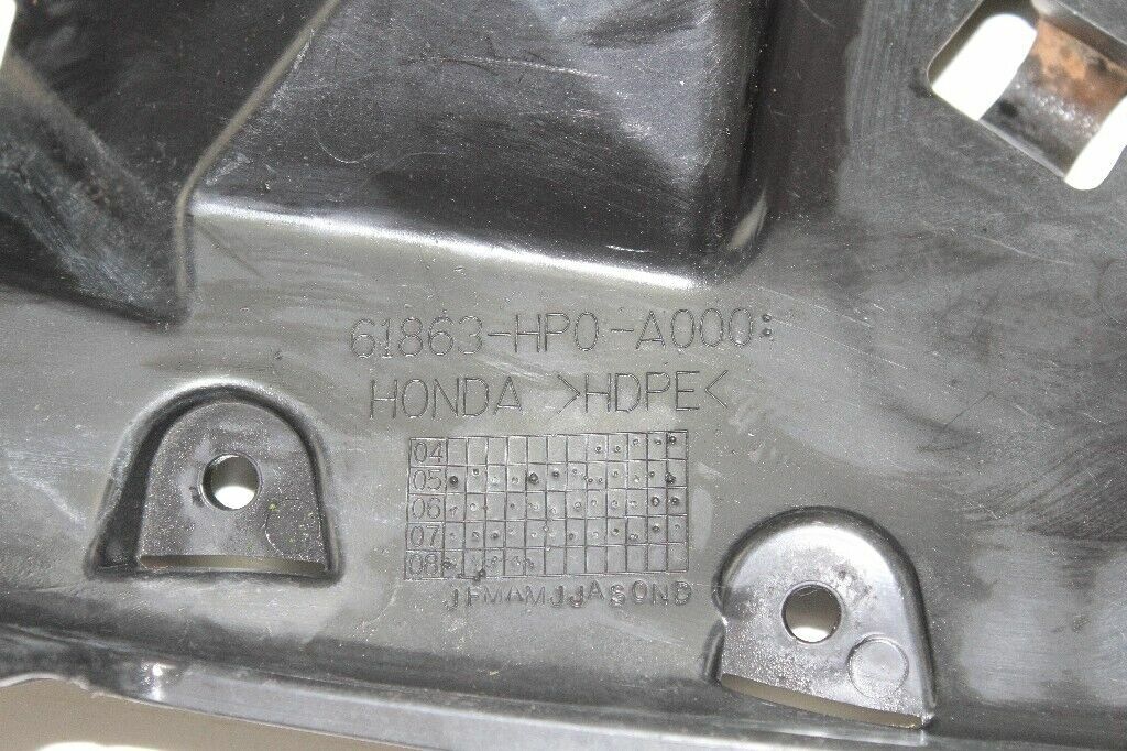 2009 HONDA Foreman Rubicon 500 Splash Gaurd Front Right OEM: 61863-HP0-A00