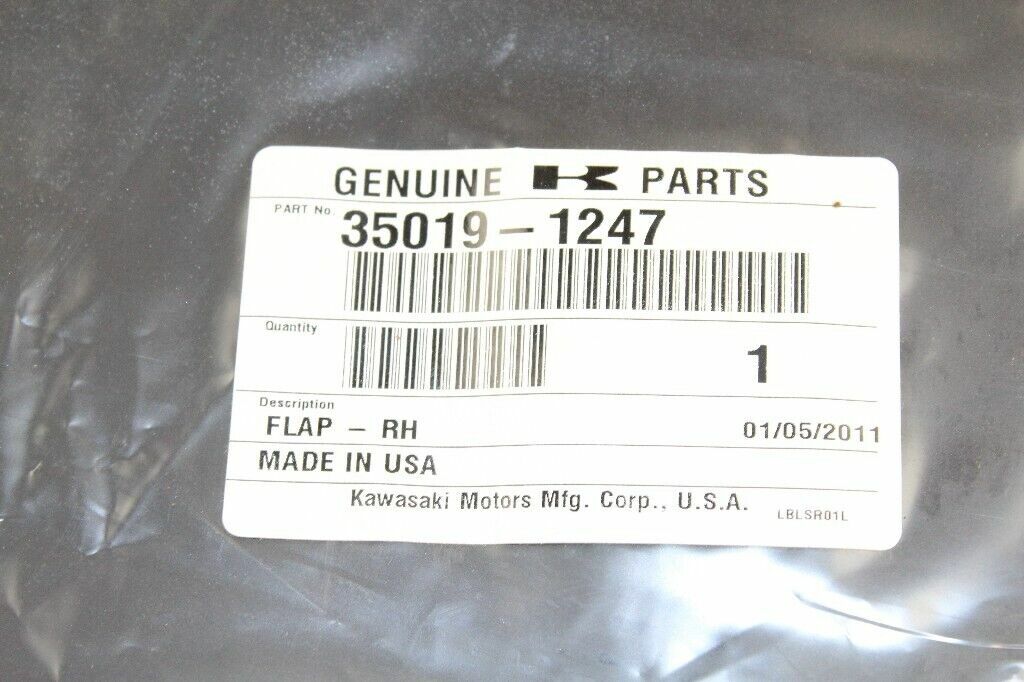 2010 Kawasaki Mule 2010 Flap Rear Right OEM: 35019-1247